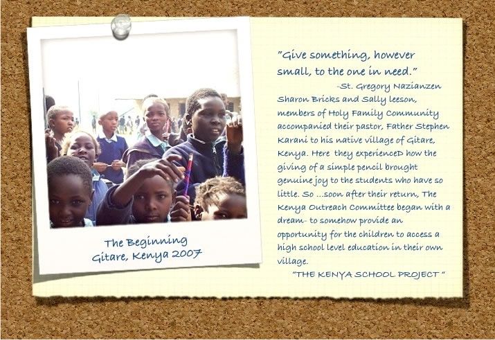 The beginning of the Kenya School Project in Gitare, Kenya, 2007
