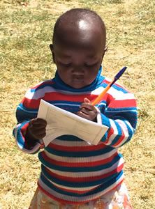 A future student of St. Josephine Bakhita Secondary School
