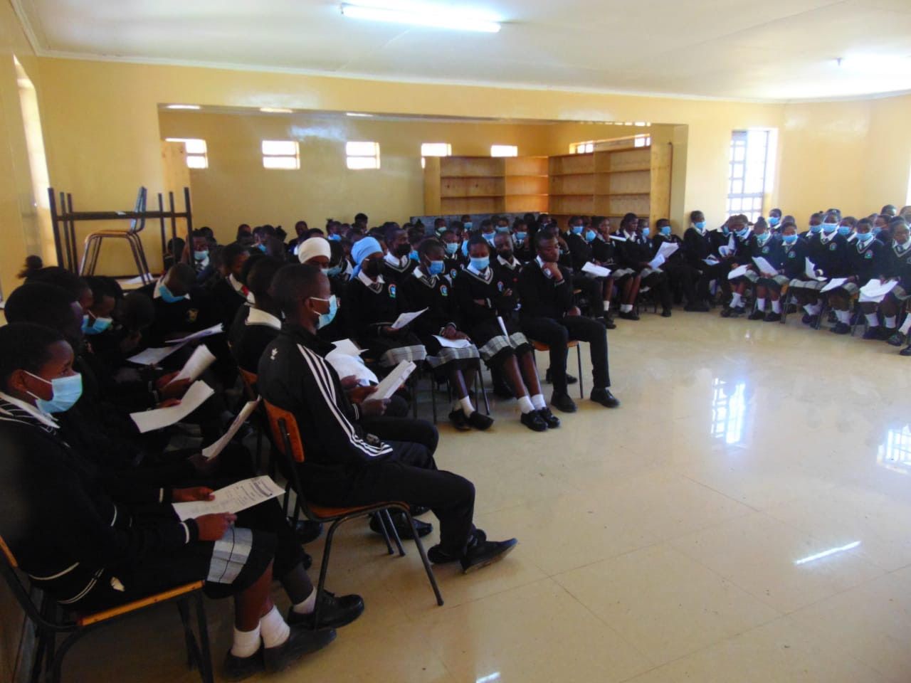 Students at St. Josephine Bakhita Secondary School
