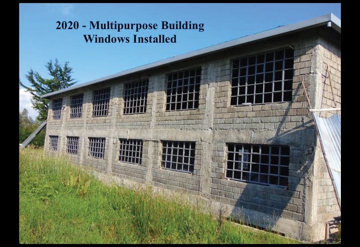 The same classroom after windows were installed
